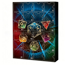 (Style H )Dungeons And Dragons Advent Calendar Blind Box Countdown With Random Polyhedral Dice For Fans And Enthusiasts
