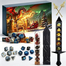 (Style E )Dungeons And Dragons Advent Calendar Blind Box Countdown With Random Polyhedral Dice For Fans And Enthusiasts