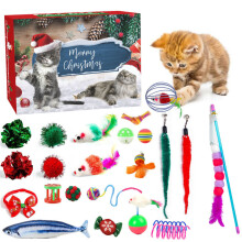 (Cat Toy D)Christmas Pet Play Blind Box For Dogs And Cats Advent Calendar Blind Box Countdown