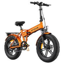 (Orange) Boost 48V 13AH 250W Motor Recommended Top Speed 25KM/H 20 Inch Electric Bicycle 120KM Mileage Range Max Load 150KG ENGWE EP-2 Boost