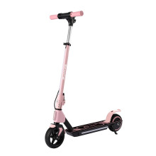(Pink) Electric Scooter For Kids 2.5Ah 21.6V 130W Motor Top Speed 14KM/H 6.5 Inches Tire Electric Scooter 5-8KM Mileage Max Load 70Kg