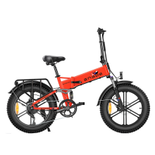(Red) Electric Bike 250W Recommended Top Speed 25KM/H 13Ah 48V 20*4in 100-120km Mileage Range Folding Fat Tire Electric Bike Bicycle City Mountain