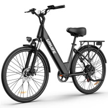(Black) Electric Bike 36V 13AH 250W Motor Recommended Top Speed 25KM/H 26inch Tire 80KM Max Mileage 120KG Max Load Electric Bicycle