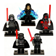 (Set A) Star Wars Building Blocks Minifigures Darth Jedi Knight Villain Assembly Toy