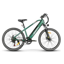 (Green) Electric Bike 36V 15AH Battery 500W Motor Recommended Top Speed 25KM/H 27.5 Inch Tire Electric Bicycle 55-110 KM Mileage Range Max Load 150KG