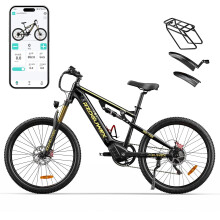 Electric Bike 48V 17.5AH Battery 48V 500W Motor Recommended Top Speed 25KM/H 26inch Tires 80KM Max Range 150KG Max Load Electric Bicycle