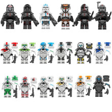 (KT1049 6pcs) Star Wars Building Blocks Minifigures Stormtrooper Assault Team KT1047 KT1048 KT1049 Kids Toy Set
