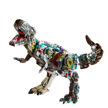 (Mechanical Triceratops) Semi-Mechanical Dinosaur Building Blocks Set Tyrannosaurus Triceratops Model Toy for Boys