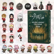 (Straykids Green)Kpop Bts Straykids Blackpink Holiday Acrylic Advent Calendar Decorative Piece For Christmas Celebrations