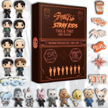 (Straykids Red)Kpop Bts Straykids Blackpink Holiday Acrylic Advent Calendar Decorative Piece For Christmas Celebrations