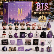 (BTS A)Kpop Bts Straykids Blackpink Holiday Acrylic Advent Calendar Decorative Piece For Christmas Celebrations