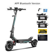 72V 40AH Electric Scooter, APP Bluetooth, 4500W Dual Motors, 11 Inch Off-road Tires, 25KM/H Top Speed, 120KM Range, 120KG Max Load, Folding E-Scooter
