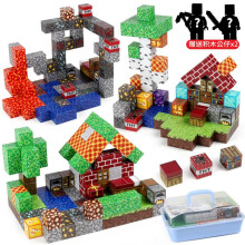 (46PC) Magnetic World Building Blocks Set Magnetic Cubes Tiles Toys for Kids DIY Mini Infinite Magnetic Building Blocks