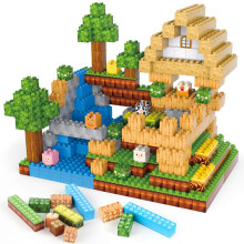 Mini Engineering Building Blocks Set 2CM Micro Bricks DIY Construction Toy with LED Lights