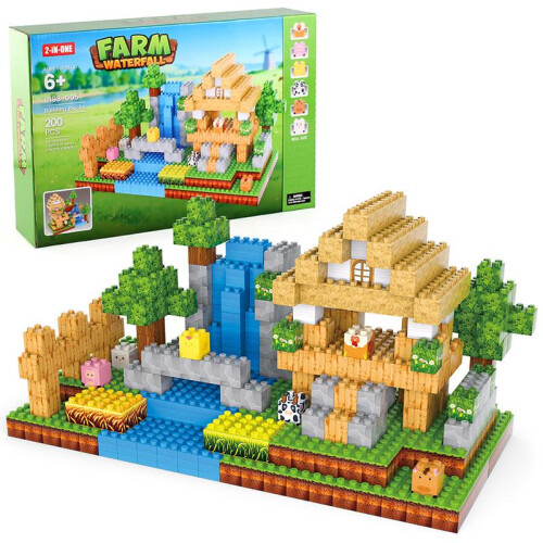 Mini Engineering Building Blocks Set 2CM Micro Bricks DIY Construction Toy with LED Lights 1
