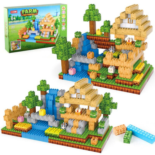 Mini Engineering Building Blocks Set 2CM Micro Bricks DIY Construction Toy with LED Lights 2