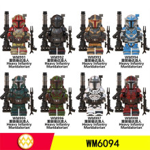 (WM994, The minifigure is about 4.5cm tall) WM6094 Military Building Blocks Mini Figures Toy Set Boys Girls Educational Birthday Gift Bulk Bag