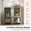 Homcom HOMCOM Under Sink Bathroom Cabinet with 2 Doors, Open Shelf, Green 5