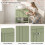 Homcom HOMCOM Under Sink Bathroom Cabinet with 2 Doors, Open Shelf, Green 6