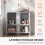 Homcom HOMCOM Under Sink Bathroom Cabinet with 2 Doors, Open Shelf, Light Blue 5