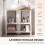 Homcom HOMCOM Under Sink Bathroom Cabinet with 2 Doors, Open Shelf, White 5