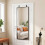 Homcom HOMCOM 40 x 110 cm Full Length Wall Mirror with Adjustable Hooks, Black 1