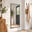 Homcom HOMCOM 40 x 110 cm Full Length Wall Mirror with Adjustable Hooks, Black 2