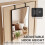 Homcom HOMCOM 40 x 110 cm Full Length Wall Mirror with Adjustable Hooks, Black 5