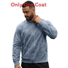 (Blue,M)Mens Durable Autumn Long Sleeve With And Cotton Blend For Relaxed Outfits Casual