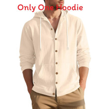 (Khaki,2XL)Mens Fashion Casual Shirt With Long Sleeves And Linen Urban Spring Autumn Wear