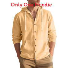 (Yellow,S)Mens Fashion Casual Shirt With Long Sleeves And Linen Urban Spring Autumn Wear