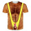 (Style E,M)Three Point Strap Bikini Pattern Parody Printed T Shirt For Both Men Women And 2