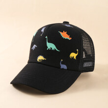 (Black,S)Casquette de baseball enfant dinosaure printemps été avec parasol UV et bord large