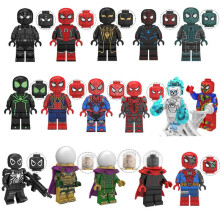 (KT1010) Spider-Man Building Block Figure Mini Bricks Construction Toy Model Desktop Ornament for Kids Gift