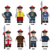 X0329 Ancient China Civil and Military Official Soldiers Kids Figure Building Blocks Toy