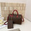 (Red) Printed cylinder travel tote 1