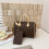 (Khaki) Printed cylinder travel tote 1