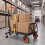 Homcom HOMCOM Multi-Purpose Foldable Trolley, Black and Orange 1