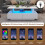 HOMAIRE White LED Coffee Table 100x50cm 5