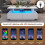 HOMAIRE White LED Coffee Table 100x50cm 6