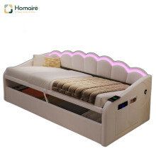 HOMAIRE Velvet Daybed 90x190cm Beige with LED