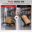 Homcom HOMCOM Multi-Purpose Foldable Trolley, Black and Orange 4