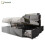 HOMAIRE 5ft Grey Velvet King Bed with Storage 1