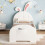 HOMAIRE 3ft Cream White Bunny Bed Frame 4