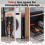 Homcom HOMCOM Multi-Purpose Foldable Trolley, Black and Orange 6