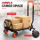 Homcom HOMCOM Multi-Purpose Foldable Trolley, Black and Orange 7