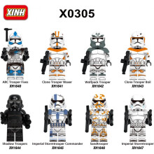 X0305 Building Block Figure Star Wars Clone Trooper No.5 Series Kids Assembly Toy Bagged Random Style Educational Creative