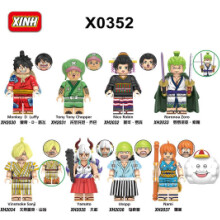 X0352 Anime Series Building Blocks Toy Set for Kids Bagged Mini Bricks Educational Creative Model Kit