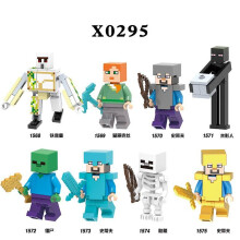 X0295 Kids Boys Educational Building Blocks Mini Figures Toy Bag Set Creative Assembly Kit