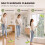 Homcom HOMCOM Mop and Bucket Set, Compact Flat Mop System, Dark Grey and Green 5